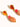 Burée 18K Gold Non-Tarnish Boho Beaded Earrings in orange and gold