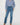 High Rise Double Waistband Straight Raw Hem Jean - 13 (30) - Jeans