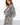 Black and White Fuzzy Long Sleeve Cardigan - Cardigan