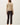 Back view of model wearing beige Ultra Soft Essential Basic Crewneck Button Up Cardigan