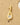 Gold Dipped Cz Stud Teardrop Earrings - Studs