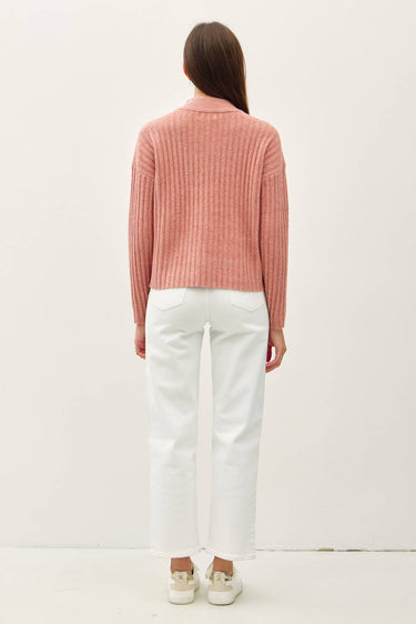 ULTRA SOFT CHUNKY RIBBED MOCK NECK SWEATER - Sweater Top