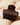 Recycled Plastic Puffy Cloud Clip 1pc - Chocolate - Claw Clip