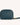 vegan wristlet makeup bag teal back view