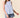 Cotton Striped Half Button Down Sleeveless Top