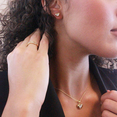 Simply Love Pendants - Gold and Crystal