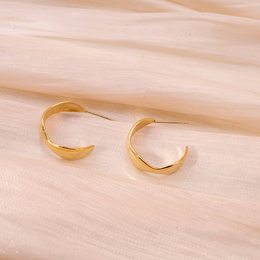 Flat Creole Earrings