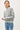 DOUBLE STRIPE SWEATER WITH RIBBED MOCK NECKLINE - Sweater
