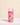 6 oz Lil' Bitty Bottle- Poppin' Petals Hot Pink with floral design, perfect for drinks and snacks.