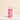 6 oz Lil' Bitty Bottle- Poppin' Petals Hot Pink with floral design, perfect for drinks and snacks.