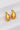 18K Gold Plated Waterproof Stainless Steel Stud Earrings 7080 close-up showing the gold finish