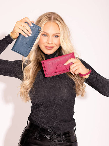 WL0004RF Kyla RFID Wallet w Snap Closure - Clutch