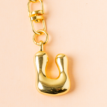 Bubble letter keychain U product detail