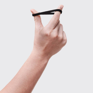 Eco-Friendly Nylon Elastics black stretched by hand