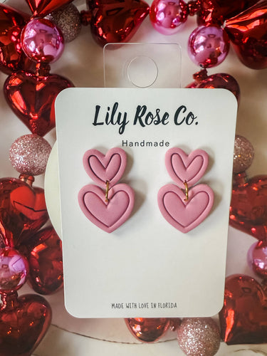 Double Heart Earrings