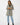 Chevron Notched Lapel Long Sleeve Coat - Coat