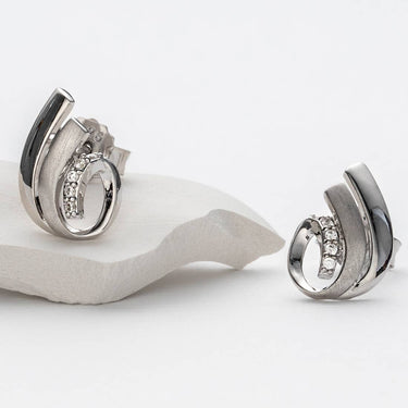 Sterling Silver Tulip Shell Charm Earrings Hypoallergenic