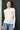 BASIC PATTERNED KNIT SWEATER - Ivory / M - Sweater