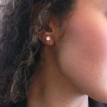 Kristine Earrings - Rose Gold and Crystal