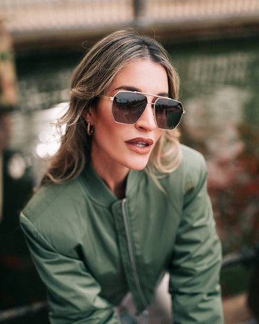 Harlow Gold Brown Sunglasses