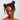 Woman wearing satin petite scrunchies midnight style hair accessory