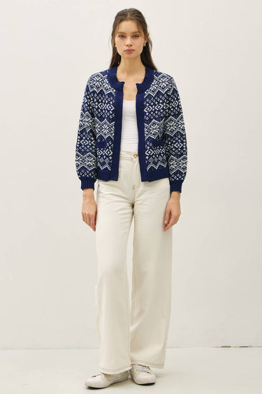 ISLE OPEN CARDIGAN WITH VOLUME CUFF - Cardigan