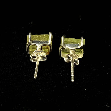 Green Kyanite Stud Sterling Silver