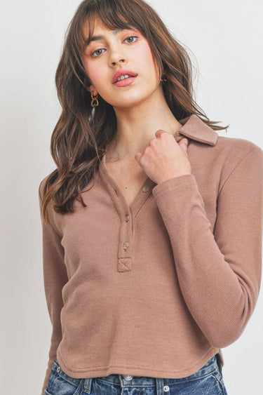Collar Long Sleeve Shirt