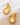 18K Gold Plated Waterproof Stainless Steel Stud Earrings 7080 product view showcasing the sculptural design