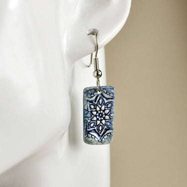 Handmade pottery Boho Earrings
