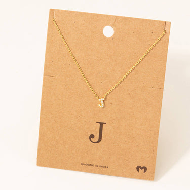 Mini Initial J Necklace