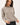DOUBLE STRIPE SWEATER WITH RIBBED MOCK NECKLINE - ML / Greige - Sweater