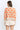 Back view of floral button-up cardigan for women