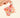 Puffy Earbud Case Keychain-Secret Garden Pink