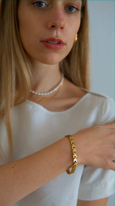 Aubree - Panther Link Bracelet