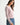 Pearl Button Ribbed Knit Cardigan in light blue side view