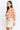 CW10437D floral button-up cardigan, side view on model