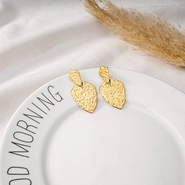 Golden plated earrings