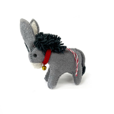 Donkey Felt Wool Christmas Ornament