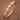 18K Gold PVD Plated Waterproof Stainless Steel Bangle displayed diagonally on a brown background