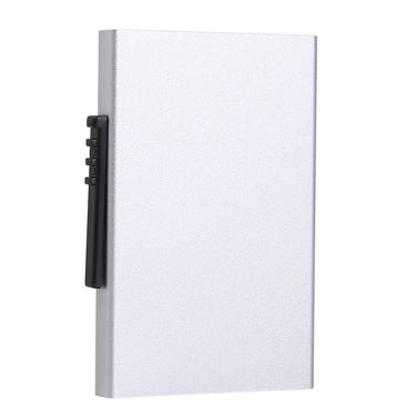 Silver RFID Auto Card Wallet