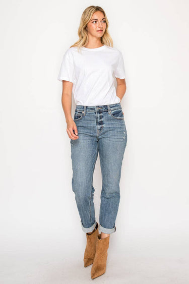 MID RISE MODERN BOYFRIEND JEANS - Jeans