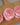 Rose Cupcake Soap pink rose swirl designs arranged in a row