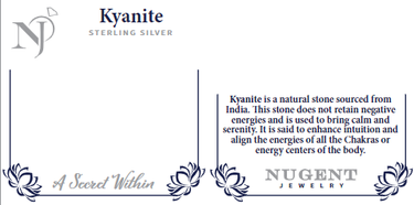 Kyanite Stud Sterling Silver