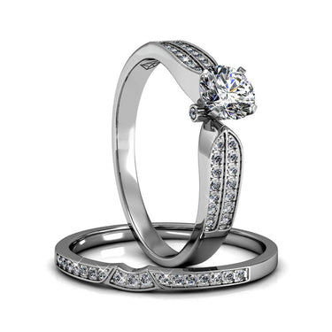 Empress ring - silver and crystal