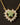 Gold Dipped Cz Flower Heart Pendant Necklace - Gold - Necklace