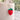 Felt Keychain Sweet Strawberry hanging on a tote bag, handmade from wool felt with a cheerful design.