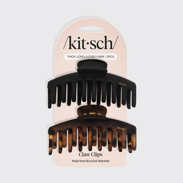 Recycled Plastic Oversized Matte Claw Clips 2pc Set packaging