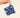 Puffy Earbud Case Keychain-Endless Daydream Navy