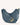 Mira & Moss Sabine Crescent Crossbody Bag in blue vegan leather with gold-tone hardware and adjustable strap.